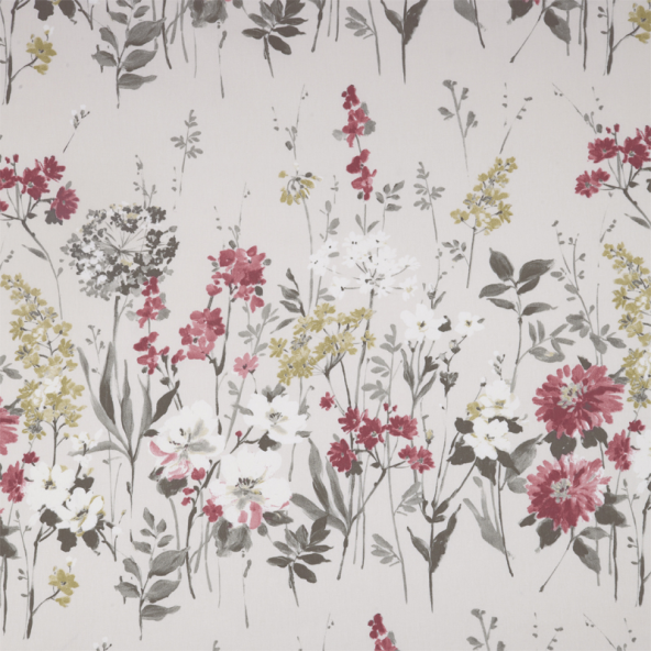 Wild Meadow Ruby Fabric Flat Image