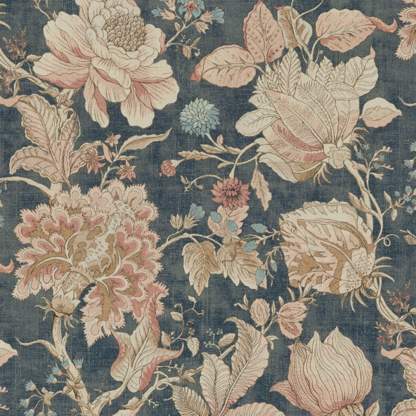 Sissinghurst Midnight/Spice Fabric