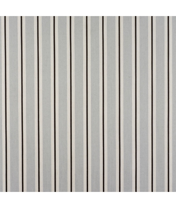 Arley Stripe Silver Fabric by Porter And Stone