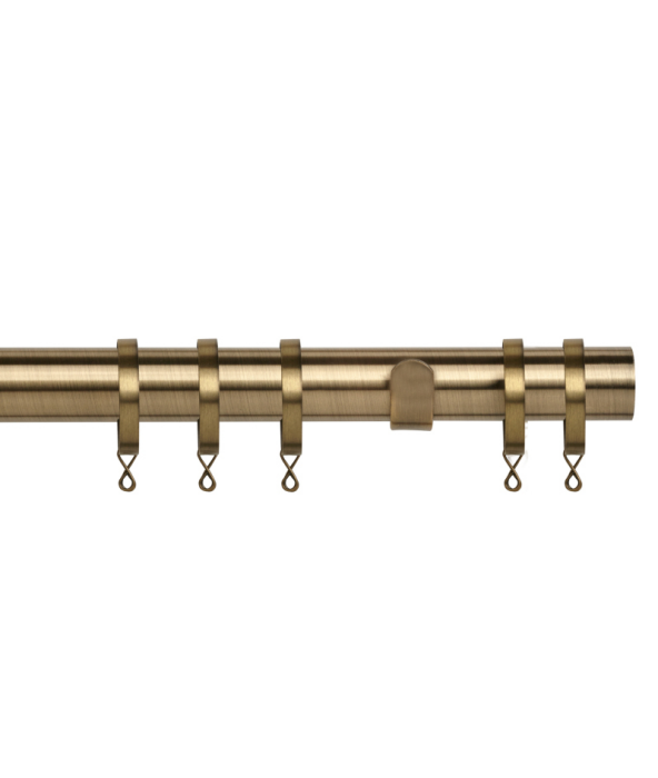 Nikola IDC 28mm Curtain Pole Antique Brass