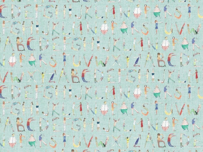 Made To Measure Roman Blinds Alphabet People Mint Made To Measure Roman Blinds Alphabet People Mint