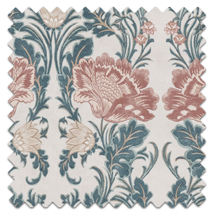 Acantha Rosemist Roman Blind Fabric Sample