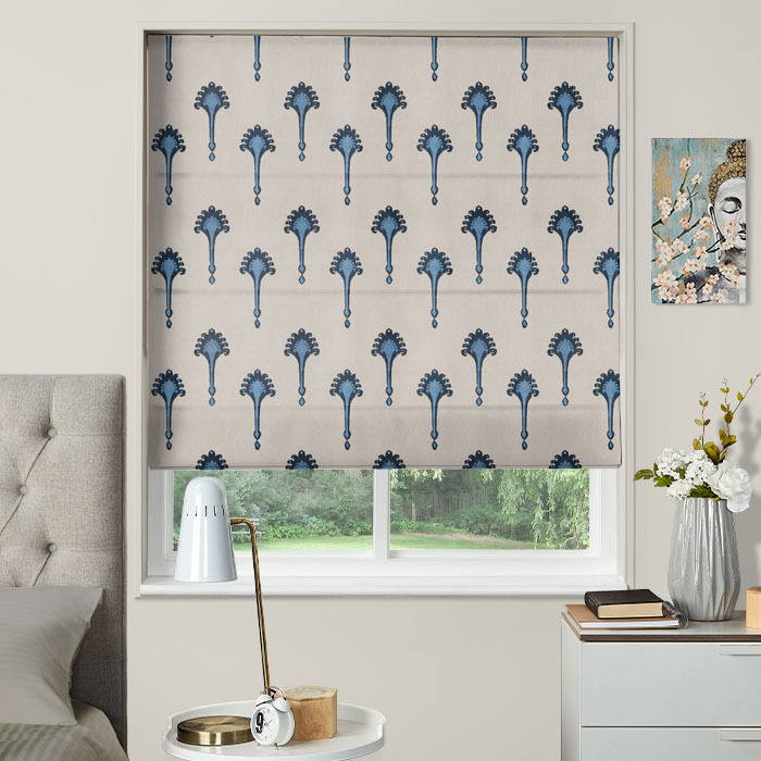 Roman Blind in Ashiki Navy