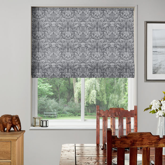 Roman Blind in Belvedere Chrome