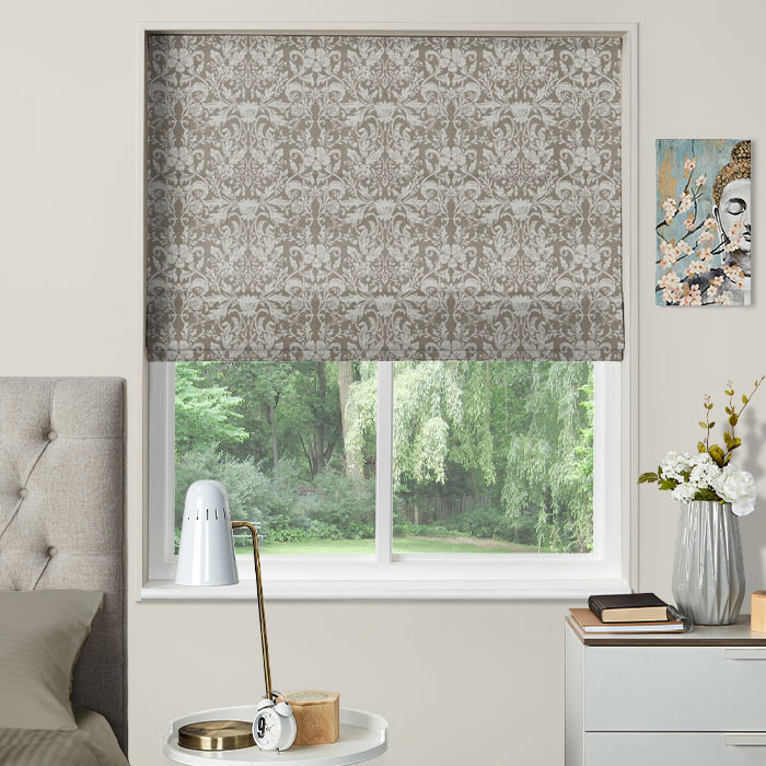 Roman Blind in Belvedere Stone