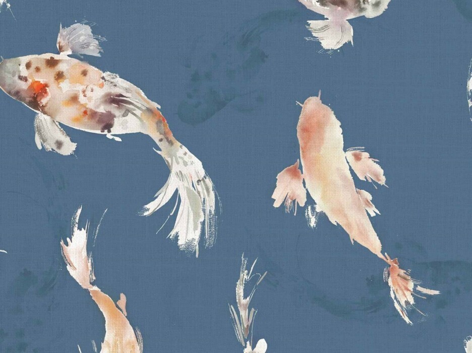 Image of koi carp cobalt by Voyage