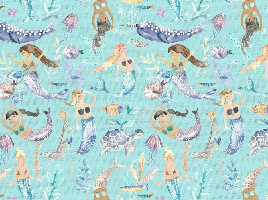 Image of mermaid party aqua by Voyage