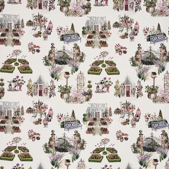 Potting Shed Bluebell Fabric by Prestigious Textiles