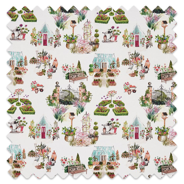 Swatch of Potting Shed Sweetpea by Prestigious Textiles