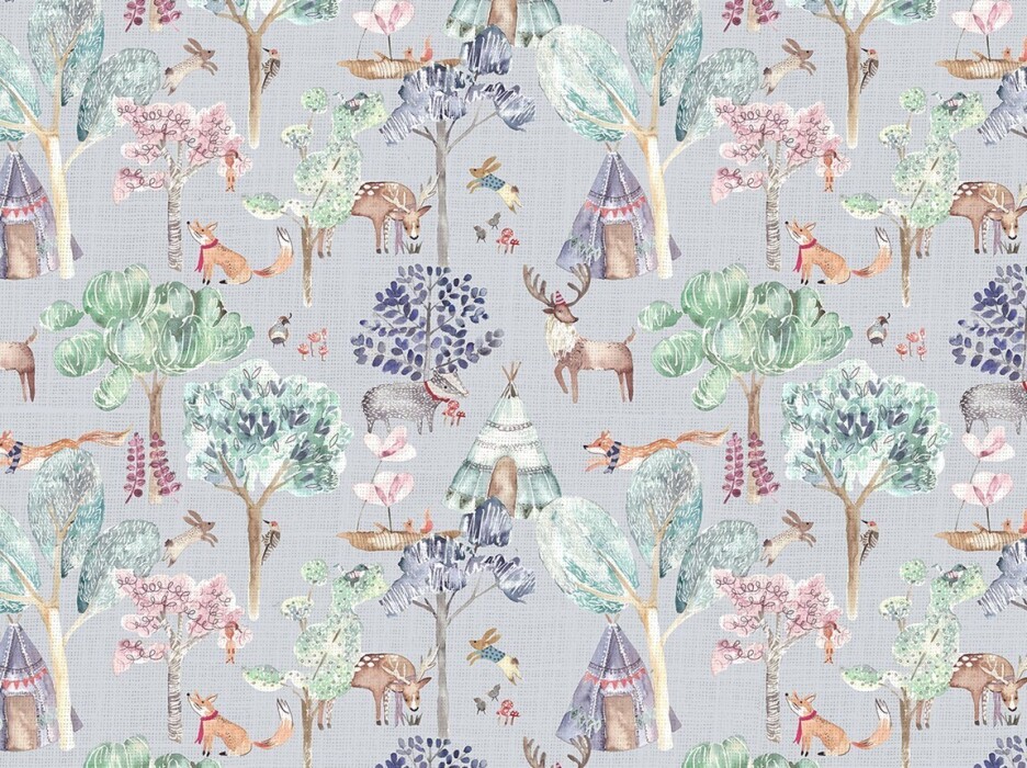 Image of woodland adventures lilac by Voyage