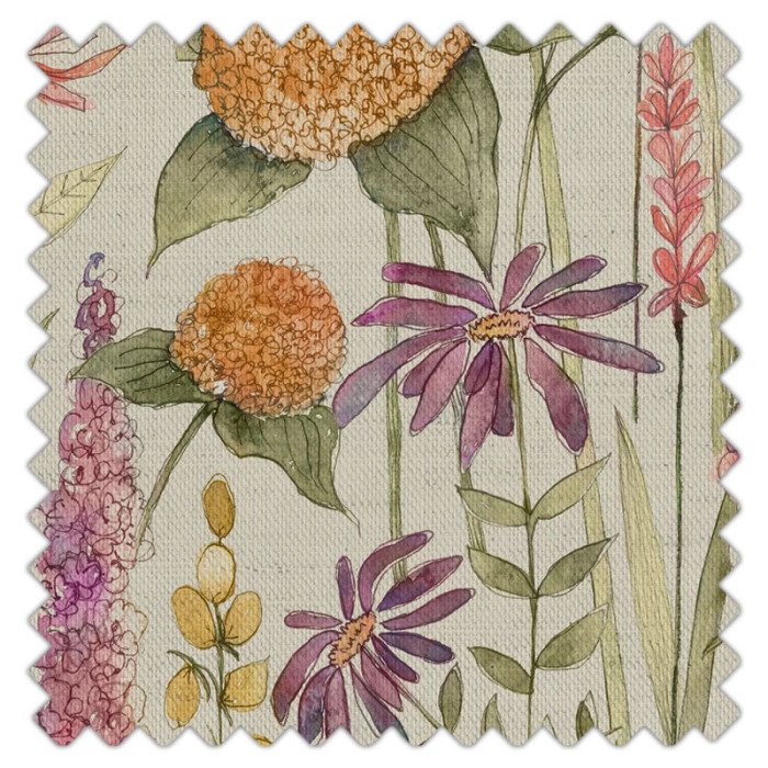 Swatch of Florabunda Russett Linen