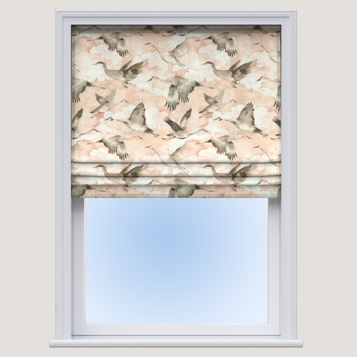 Made To Measure Flyway Blush Roman Blind