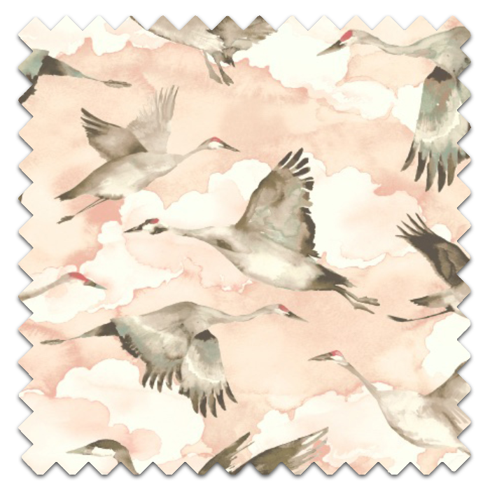 Flyway Blush Roman Blind Fabric Sample