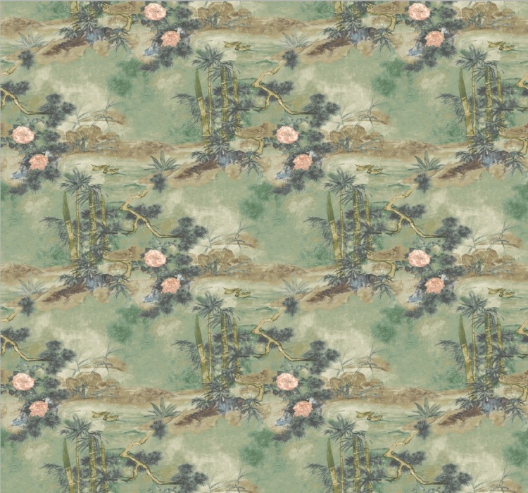 Fuji Virdigris Roman Blind