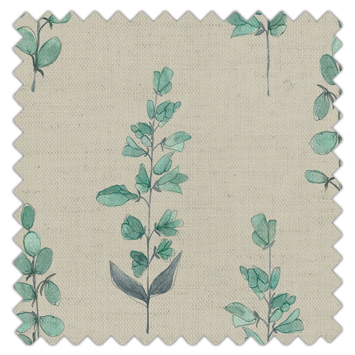 Swatch of Helaine Aqua Linen