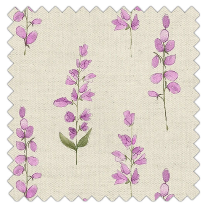 Swatch of Helaine Fuchsia Ecru