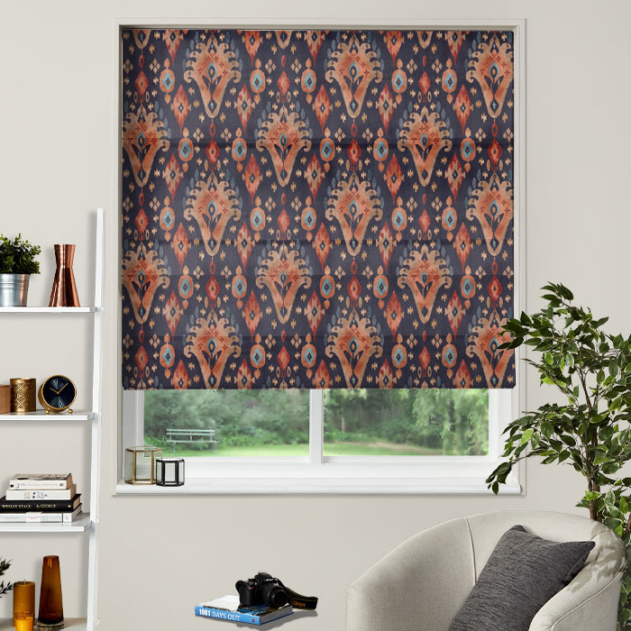 Roman Blind in Kasbah Ink