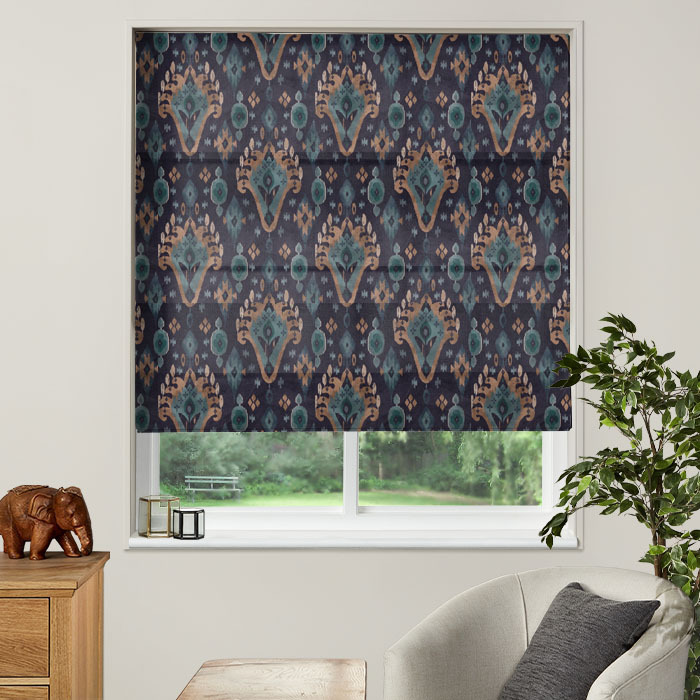 Roman Blind in Kasbah Navy