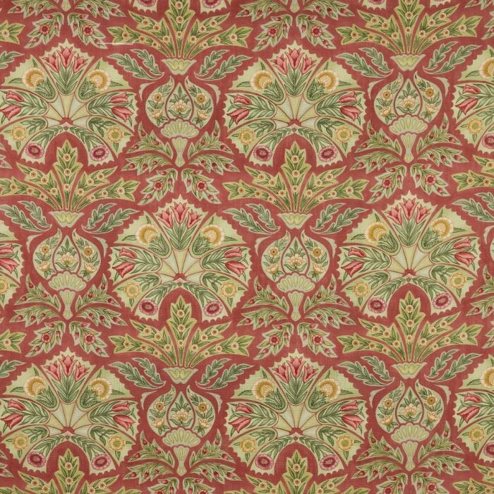 Murano Dark Coral Fabric by iLiv