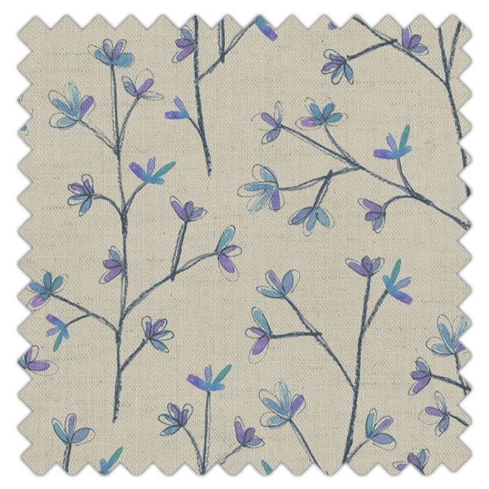 Swatch of Ophelia Bluebell Linen