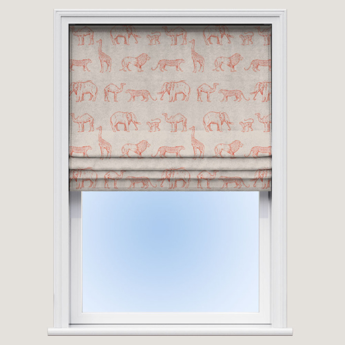 Made To Measure Prairie Animals Clementine Roman Blind