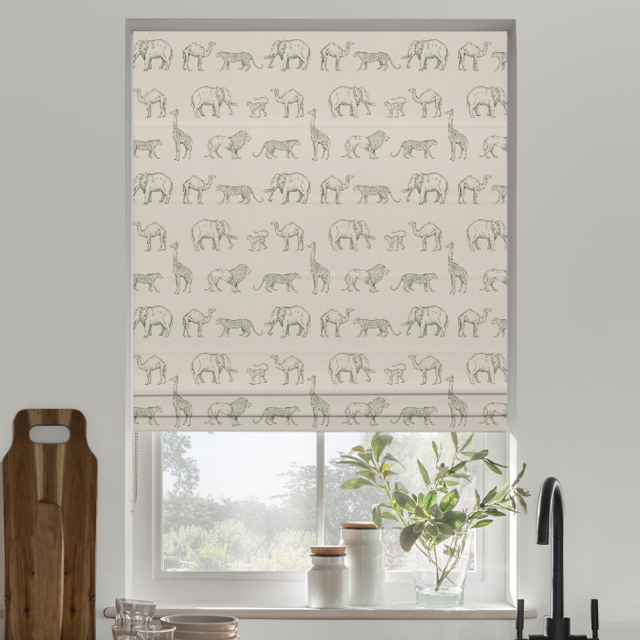 Roman Blind in Prairie Animals Forest