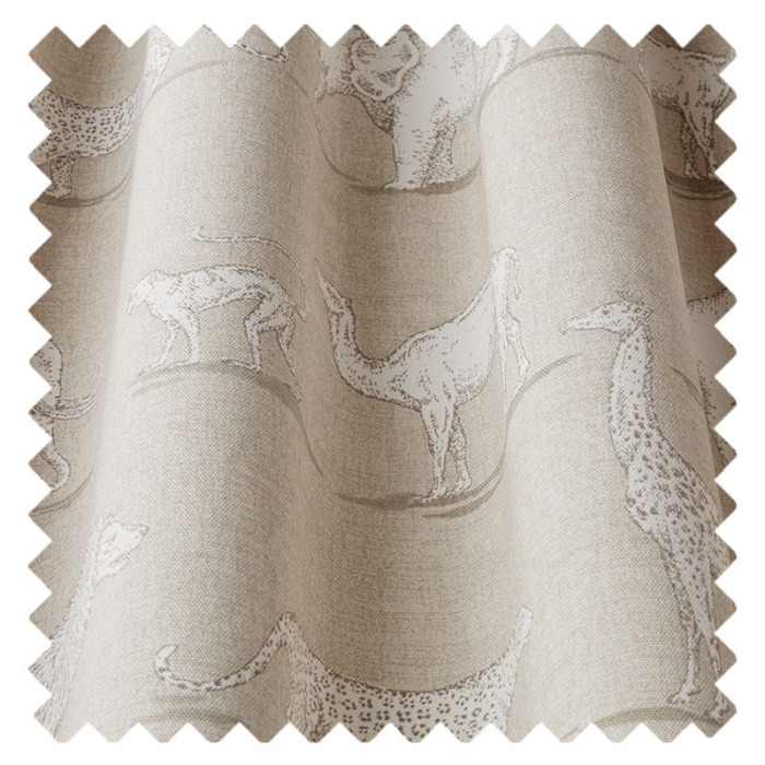 Wavy Swatch of Prairie Animals Linen