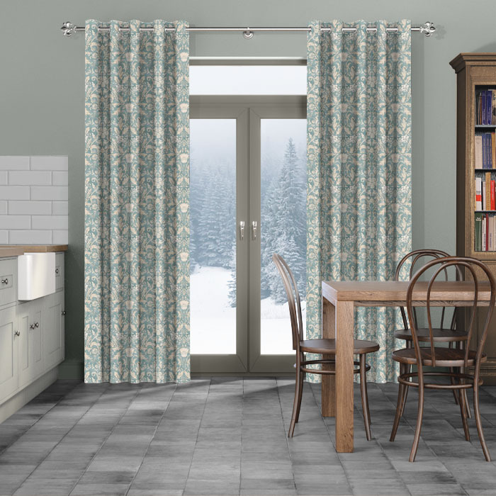 Curtains in Rococo Glacier