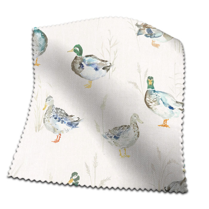 Swatch of Paddling Ducks Cream by Voyage