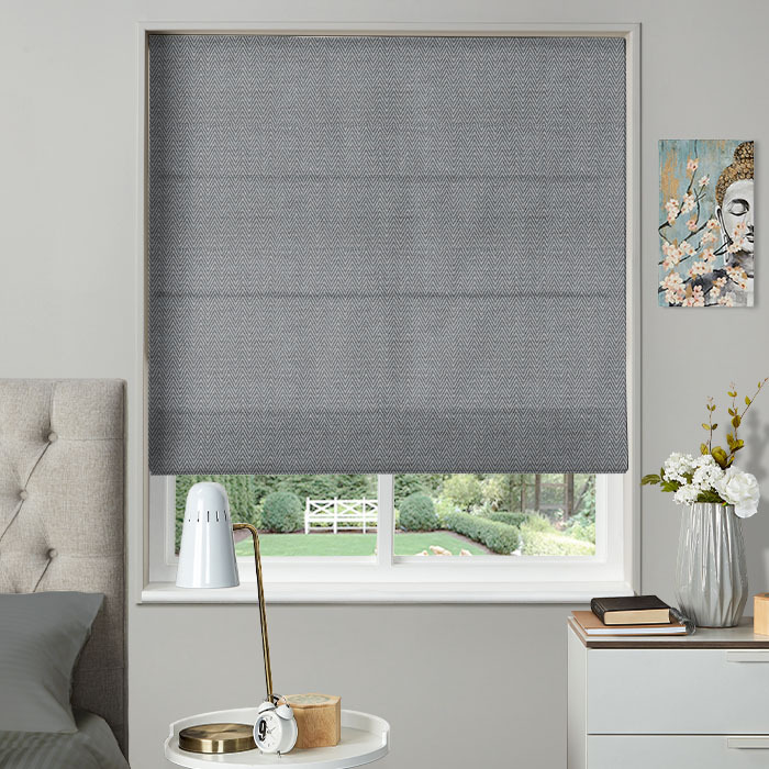 Roman Blind in Summit Navy