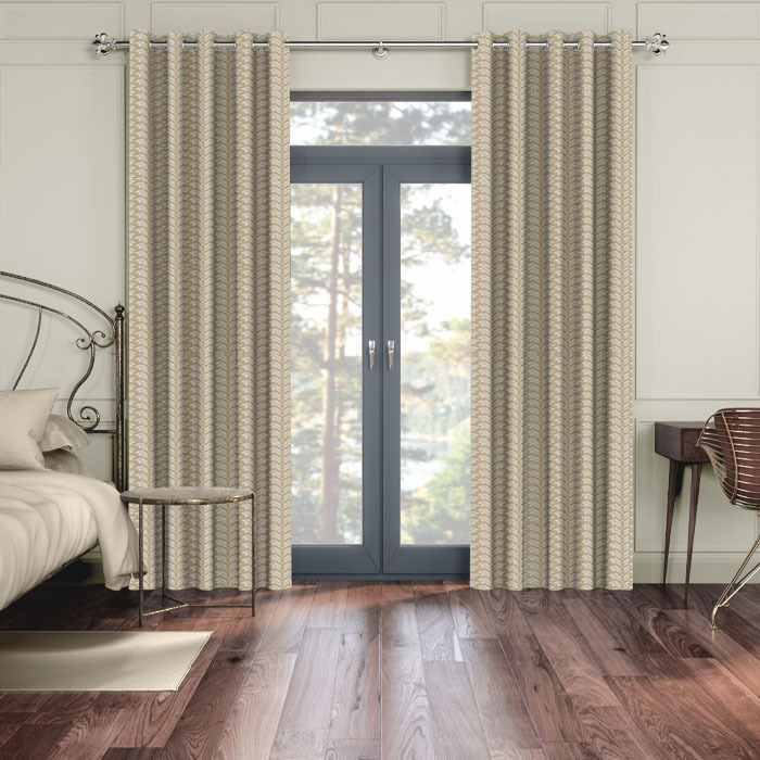 Curtains in Woodcote Caramel