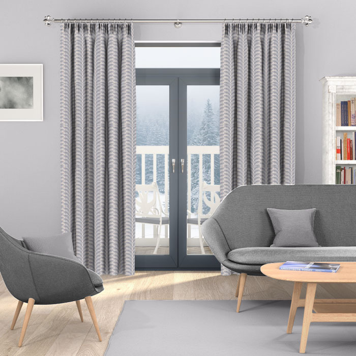 Curtains in Woodcote Caramel