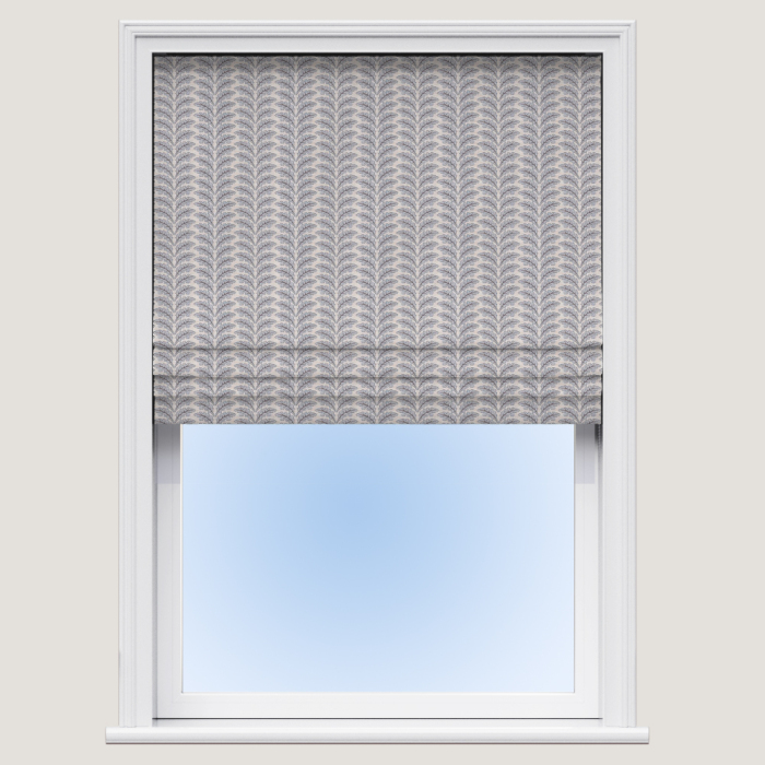 Woodcote Chrome Roman Blind