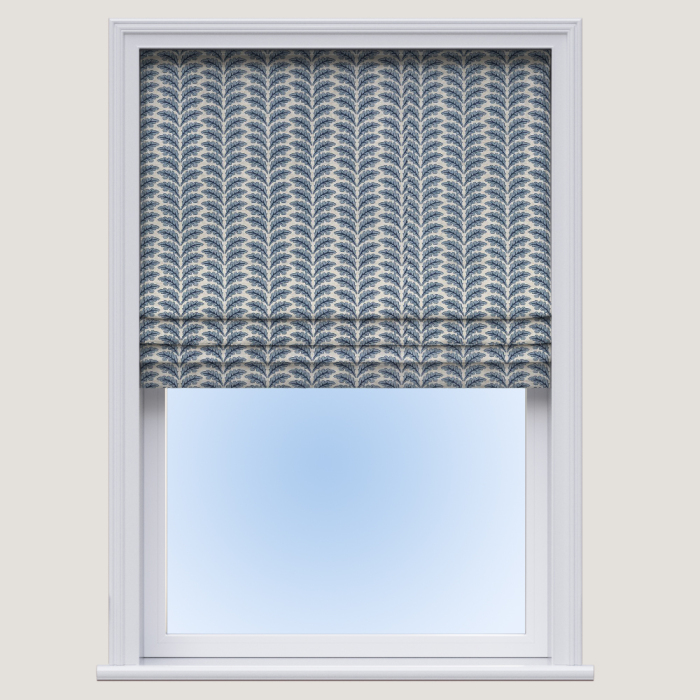 Made To Measure Woodcote Delft Roman Blind