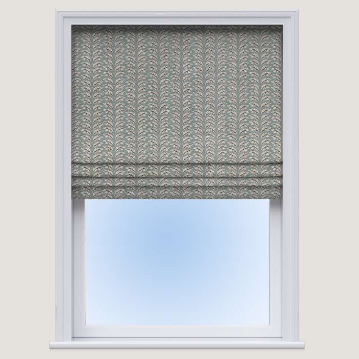 Made To Measure Woodcote Glacier Roman Blind