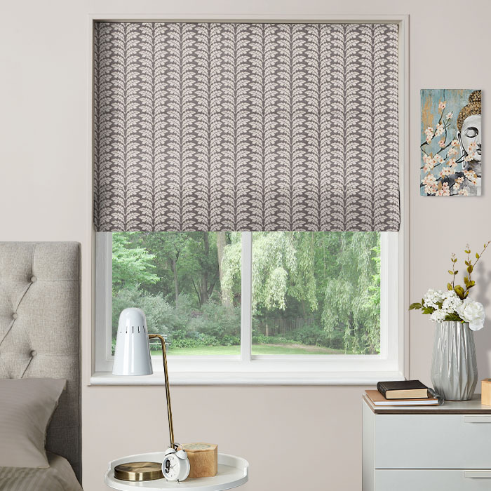 Roman Blind in Woodcote Lava