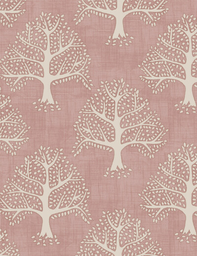 Great Oak Coral Fabric