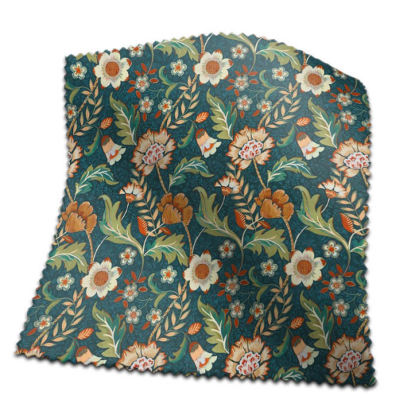 Swatch of Folklore Peacock by Prestigious Textiles