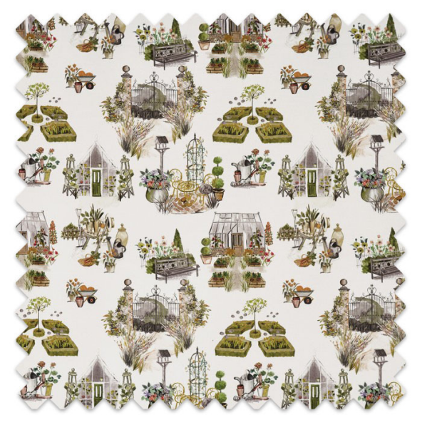 Swatch of Potting Shed Daffodil by Prestigious Textiles