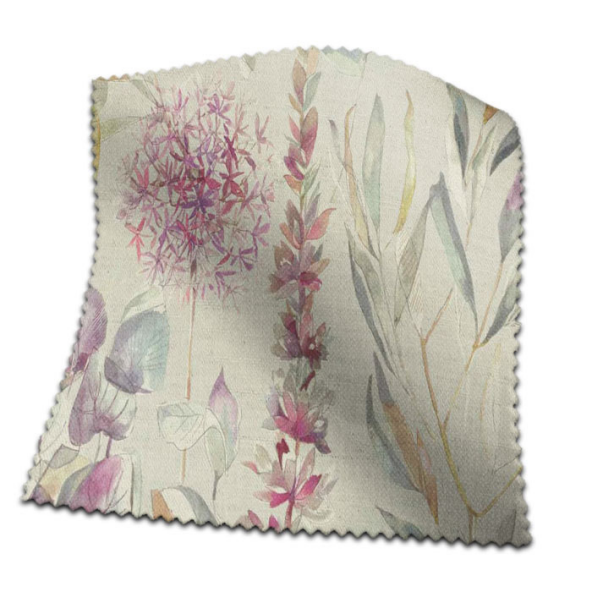 Swatch of Carneum Raspberry Linen by Voyage