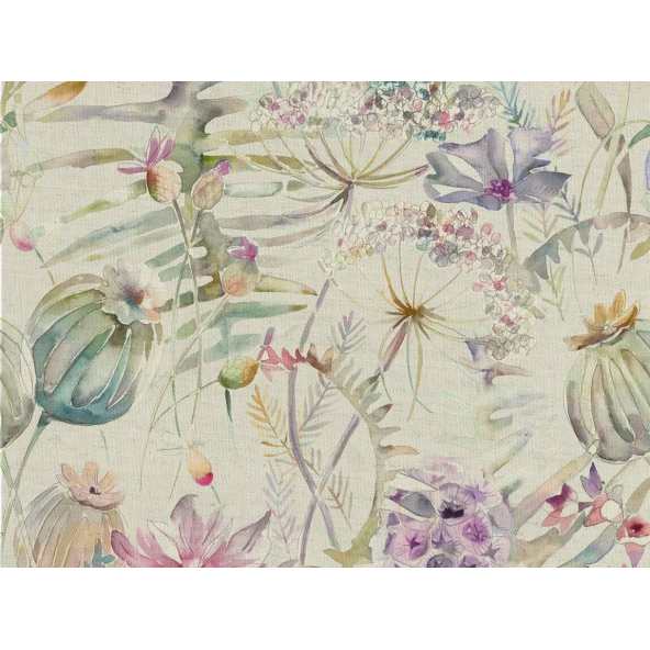 Image of edenmuir raspberry linen by Voyage