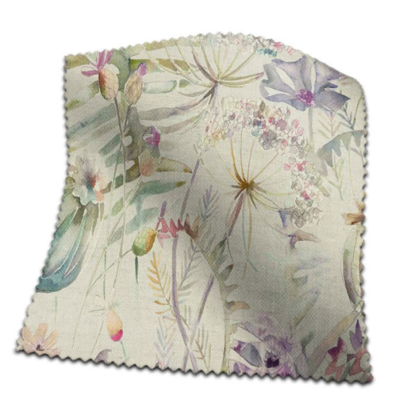 Swatch of Edenmuir Raspberry Linen by Voyage