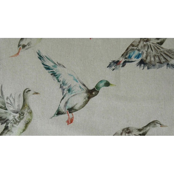 Image of flying ducks linen by Voyage
