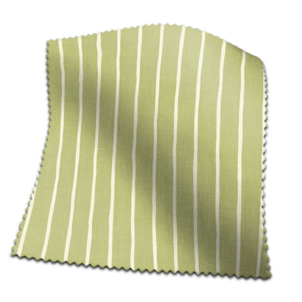 Swatch of Pencil Stripe Pistachio by Voyage