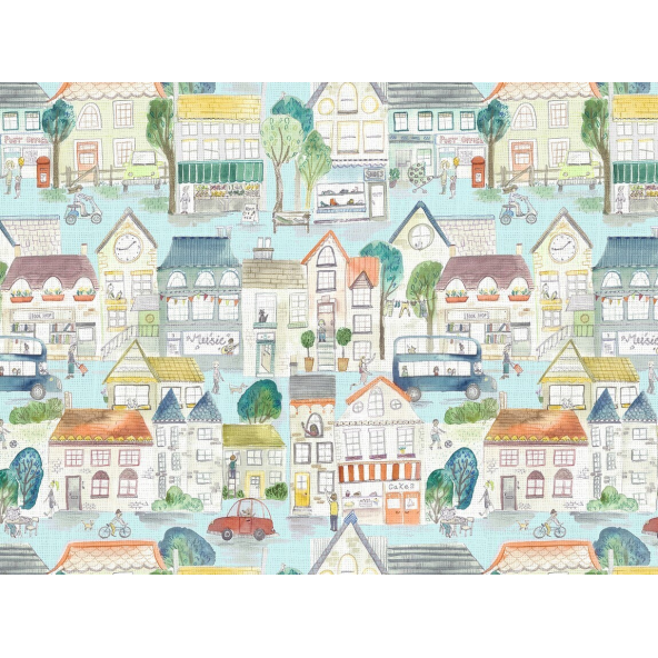 Image of village streets sunburst by Voyage