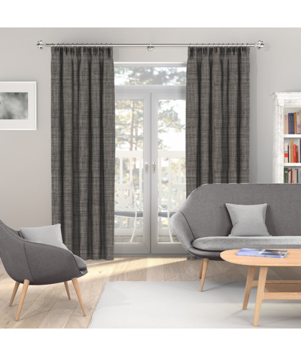 Made To Measure Curtains Essentials Hessian Slate