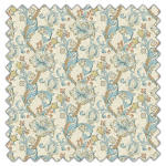 Swatch of Golden Lily Linen Teal