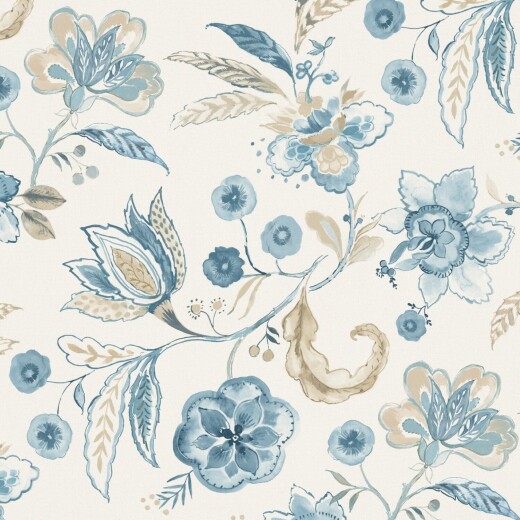 Made To Measure Curtains Anushka China Blue