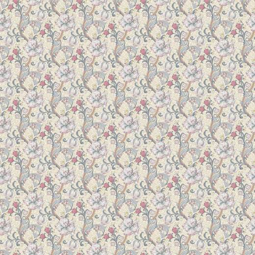 Golden Lily Dove Plum Fabric