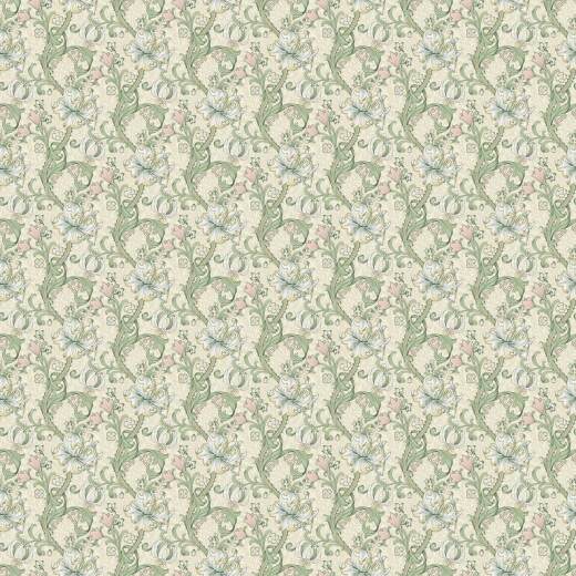 Golden Lily Linen Blush Fabric